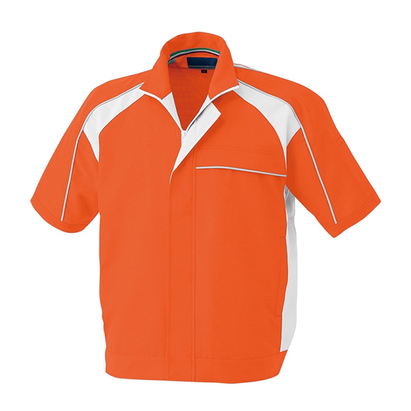 コーコス信岡 半袖ブルゾン A-5080 オレンジ LL 1枚（ご注文単位1枚）【直送品】