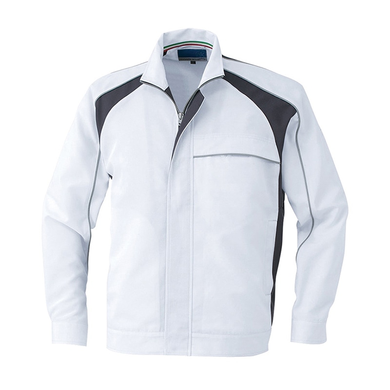 コーコス信岡 長袖ブルゾン A-5081 シルバー L 1枚（ご注文単位1枚）【直送品】