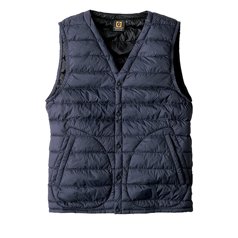 コーコス信岡 Vネックベスト G-399 ネイビー 4L 1枚（ご注文単位1枚）【直送品】