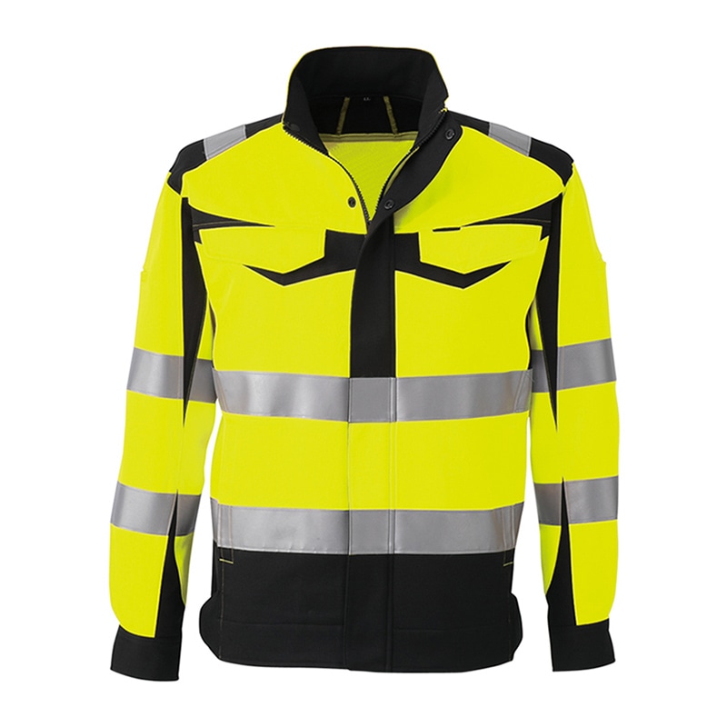 コーコス信岡 高視認性 安全ジャケット CS-2410 イエロー S 1枚（ご注文単位1枚）【直送品】