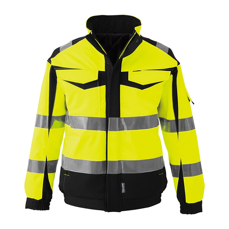 コーコス信岡 高視認性 安全防水防寒ジャケット CS-2420 イエロー M 1枚（ご注文単位1枚）【直送品】