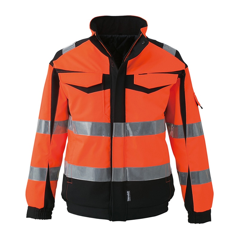 コーコス信岡 高視認性 安全防水防寒ジャケット CS-2420 オレンジ LL 1枚（ご注文単位1枚）【直送品】