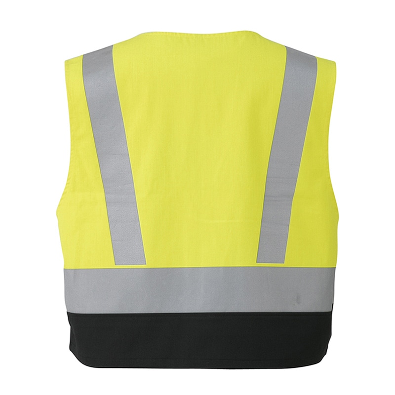 コーコス信岡 高視認性 安全防炎ベスト マジック CS-2429 イエロー LL 1枚(ご注文単位1枚)【直送品】