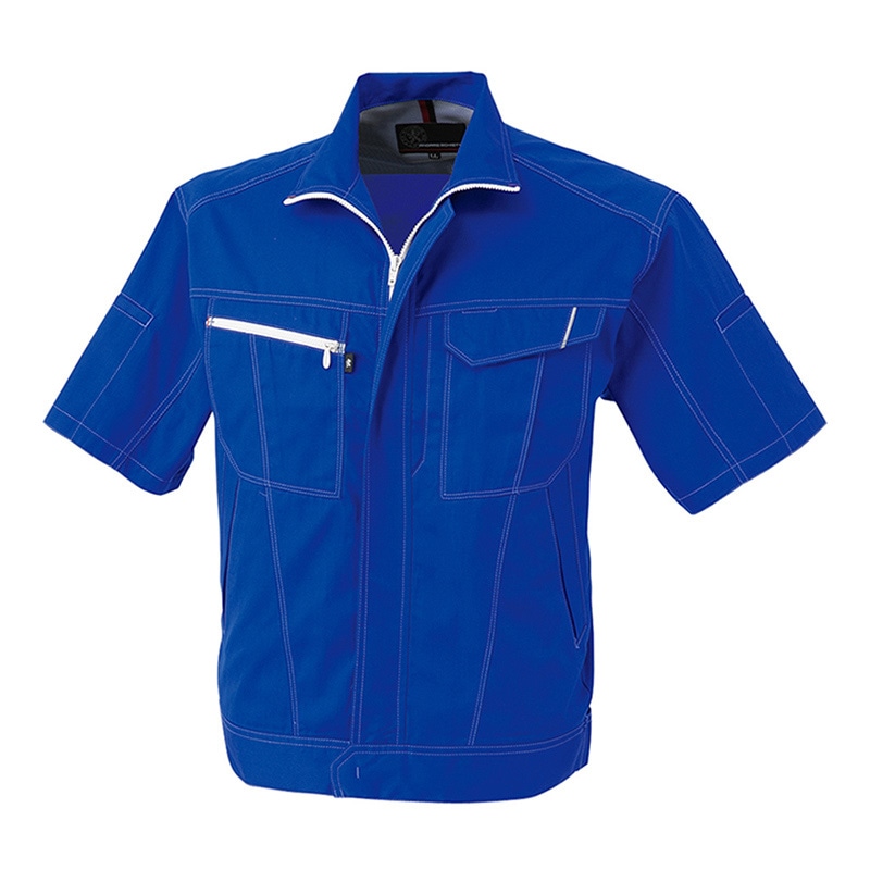 コーコス信岡 半袖ブルゾン A-4070 ブルー 4L 1枚（ご注文単位1枚）【直送品】