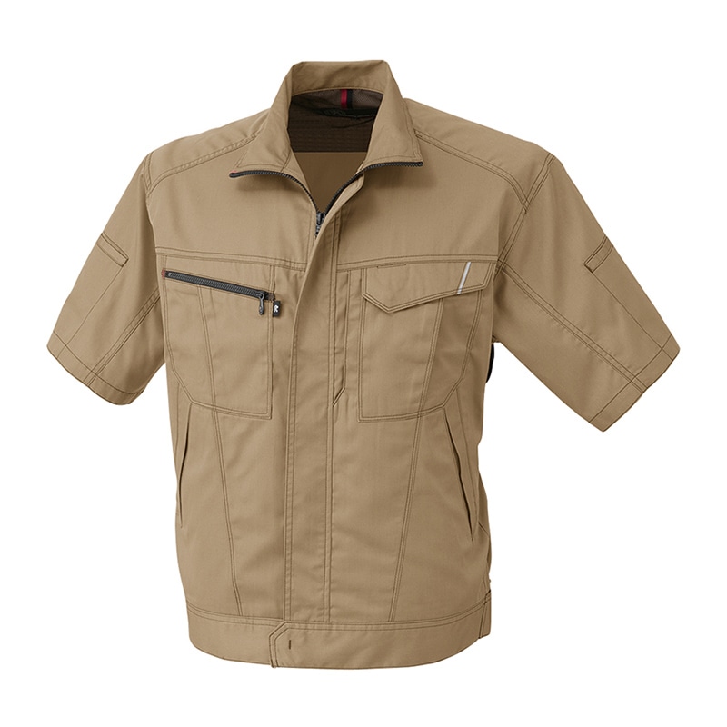 コーコス信岡 半袖ブルゾン A-4070 キャメル SS 1枚（ご注文単位1枚）【直送品】