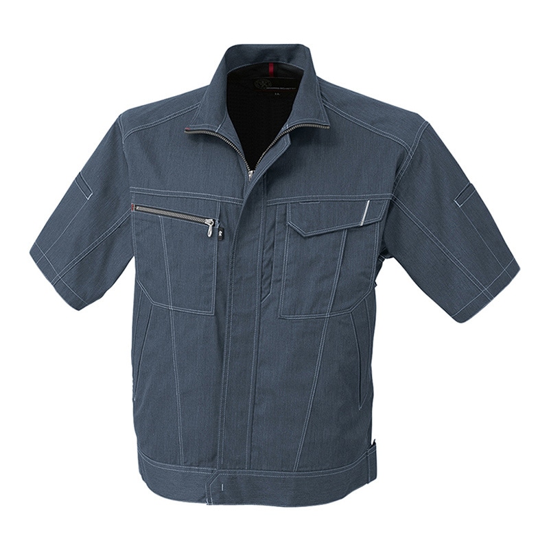 コーコス信岡 半袖ブルゾン A-4070 インディゴ 5L 1枚（ご注文単位1枚）【直送品】