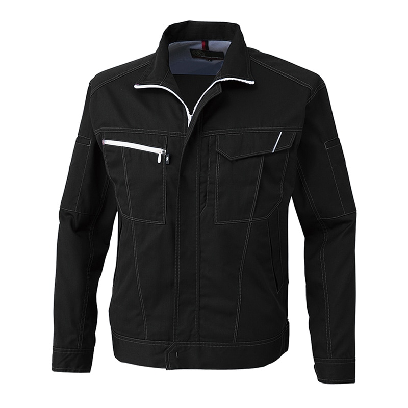 コーコス信岡 長袖ブルゾン A-4071 ブラック 4L 1枚（ご注文単位1枚）【直送品】