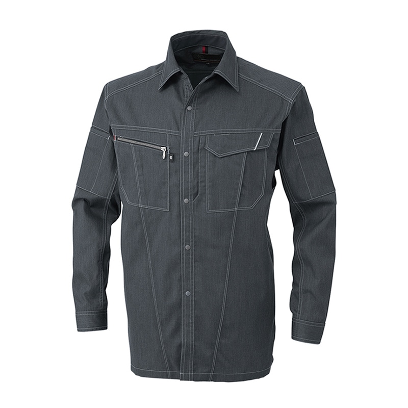 コーコス信岡 長袖シャツ A-4078 グラファイト M 1枚（ご注文単位1枚）【直送品】