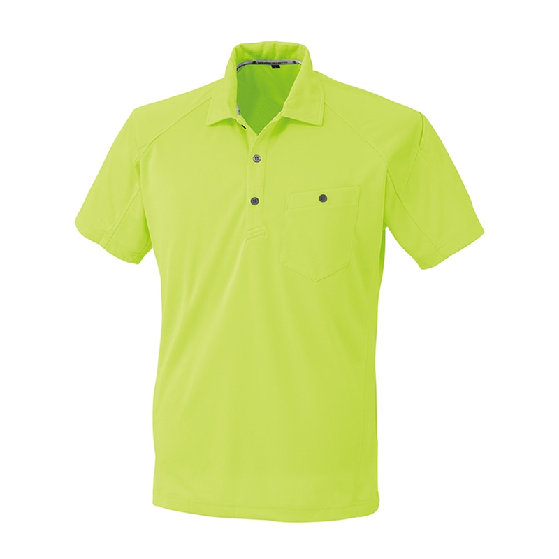 コーコス信岡 半袖ポロシャツ A-4377 ライム S 1枚（ご注文単位1枚）【直送品】