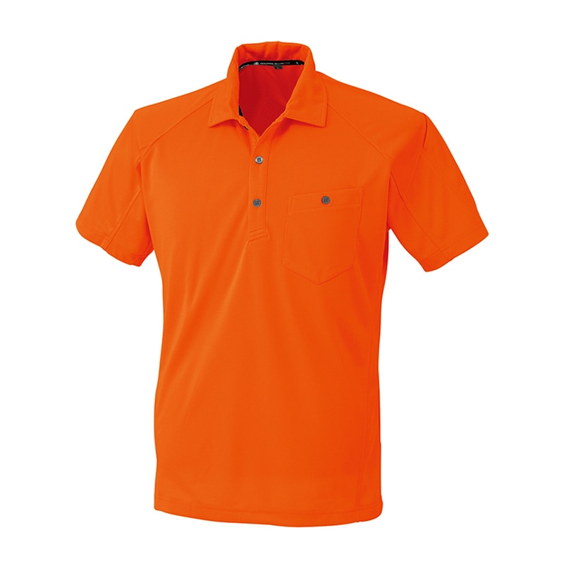 コーコス信岡 半袖ポロシャツ A-4377 オレンジ LL 1枚（ご注文単位1枚）【直送品】