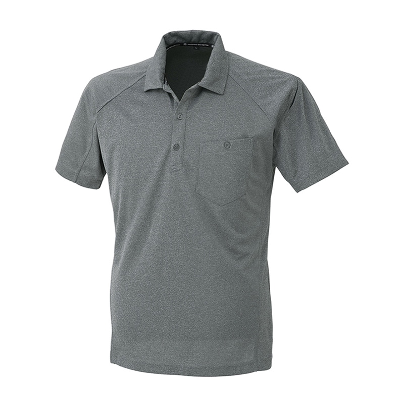 コーコス信岡 半袖ポロシャツ A-4377 モクグレー 4L 1枚（ご注文単位1枚）【直送品】