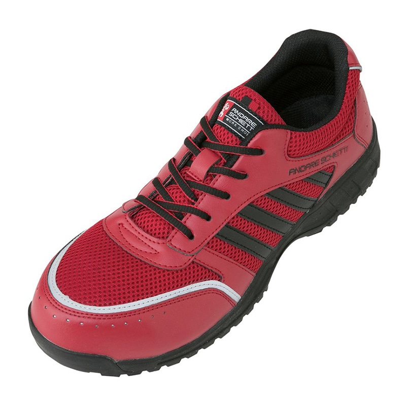 コーコス信岡 プロスニーカー レッド A-44000 30cm 1組（ご注文単位1組）【直送品】