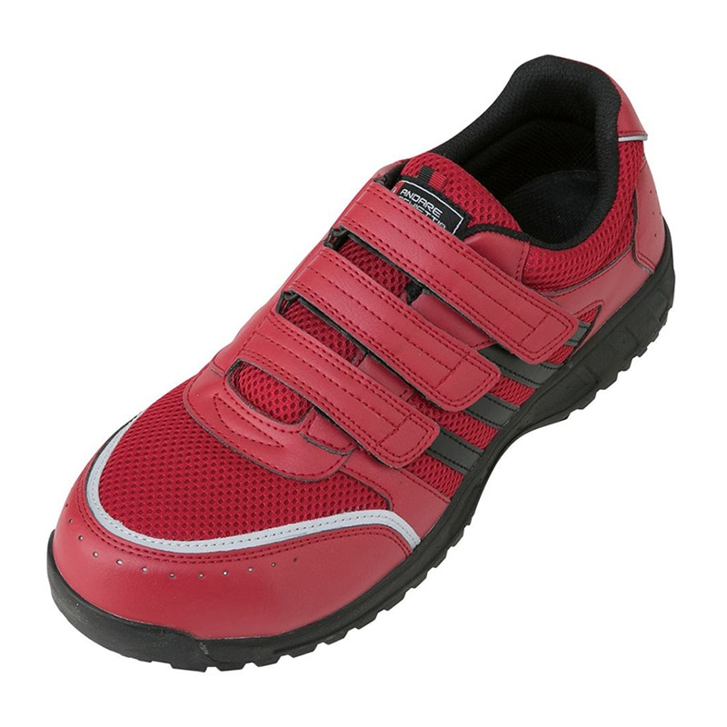 コーコス信岡 プロスニーカー レッド A-45000 24cm 1組（ご注文単位1組）【直送品】