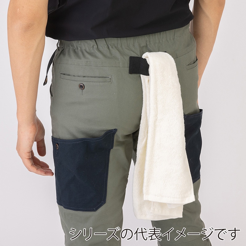 コーコス信岡 ストレッチジョガーカーゴパンツ G-5105 シダー×ネイビー 6L 1枚（ご注文単位1枚）【直送品】