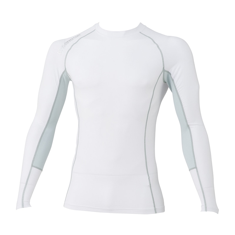 コーコス信岡 HYBRID パワーサポート長袖 G-1118 ホワイト SS 1枚(ご注文単位1枚)【直送品】