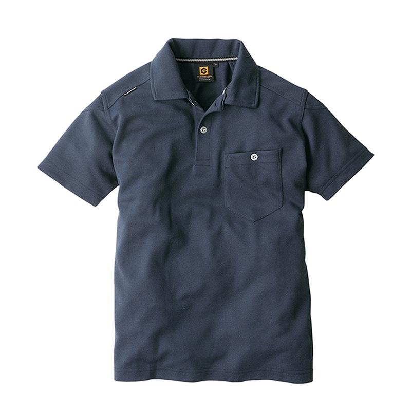 コーコス信岡 半袖ポロシャツ G-9117 ブラック 4L 1枚（ご注文単位1枚）【直送品】