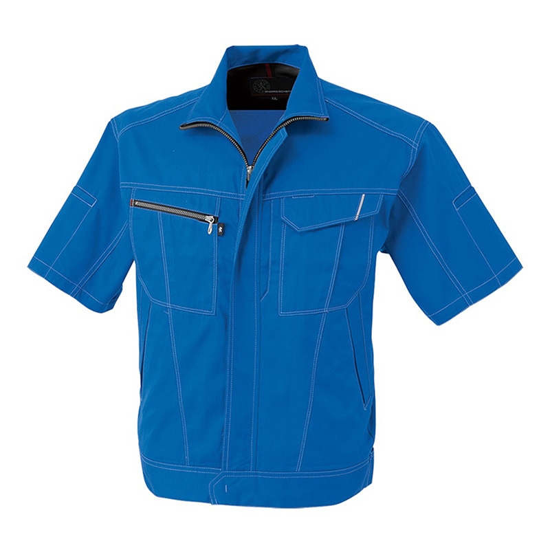 コーコス信岡 半袖ブルゾン A-4070 スカイブルー 4L 1枚（ご注文単位1枚）【直送品】