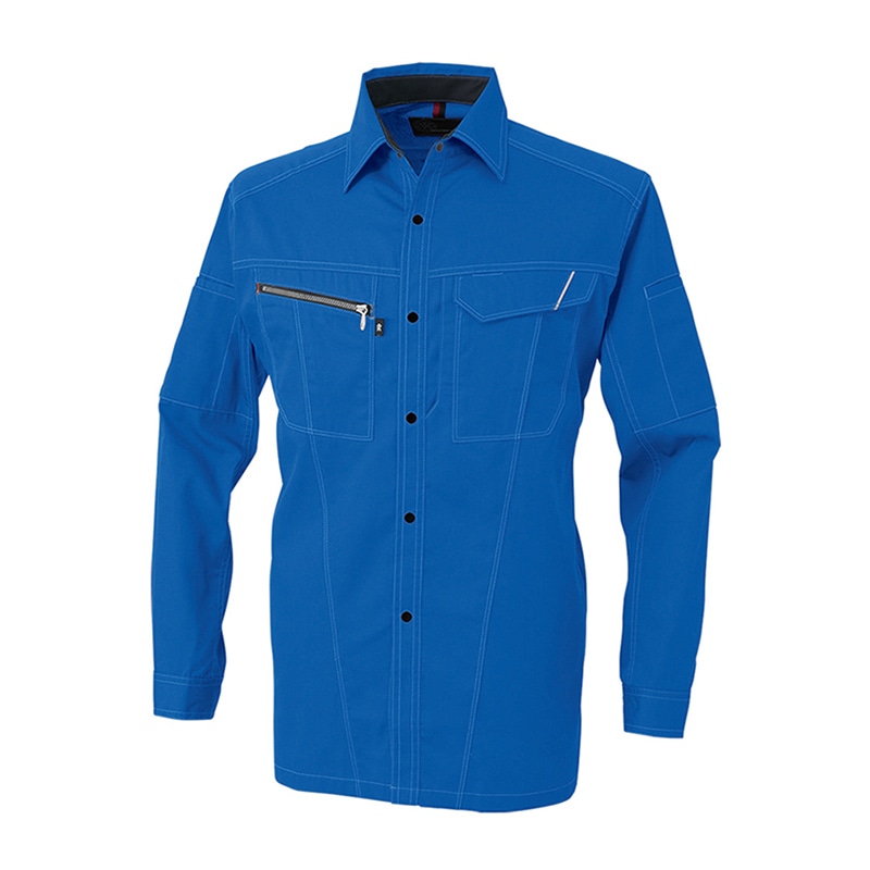 コーコス信岡 長袖シャツ A-4078 スカイブルー 5L 1枚（ご注文単位1枚）【直送品】