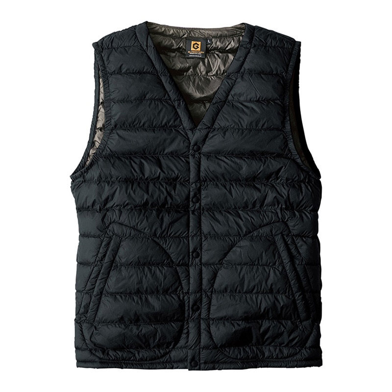 コーコス信岡 Vネックベスト G-399 ブラック L 1枚（ご注文単位1枚）【直送品】