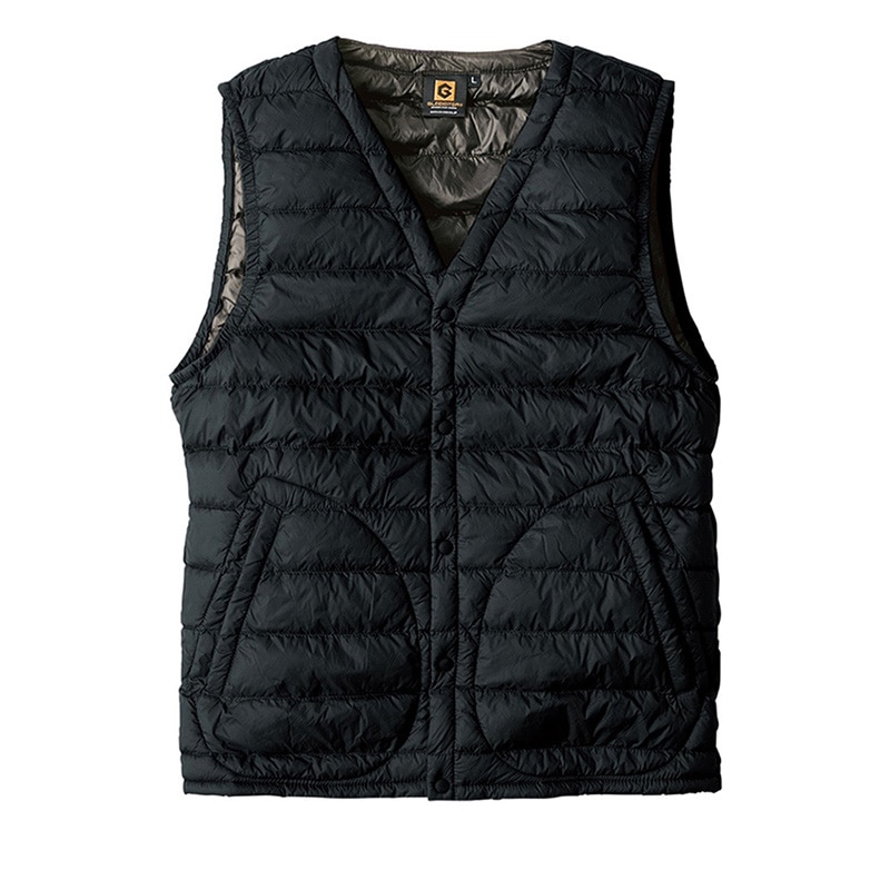 コーコス信岡 Vネックベスト G-399 ブラック 5L 1枚（ご注文単位1枚）【直送品】