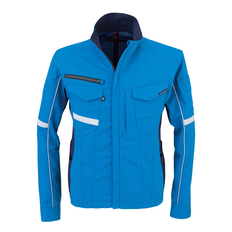 コーコス信岡 ストレッチ長袖ジャケット A-7071 スカイブルー 4L 1枚（ご注文単位1枚）【直送品】