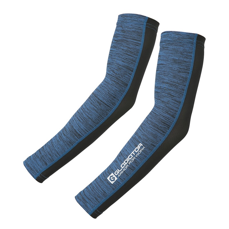 コーコス信岡 クールパワーサポートアームカバー G-51036 ブルー M 1個（ご注文単位1個）【直送品】