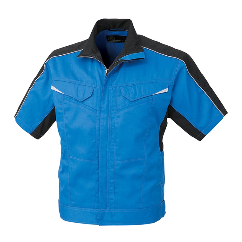 コーコス信岡 消臭・ストレッチ 半袖ブルゾン A-2070 スカイブルー SS 1枚（ご注文単位1枚）【直送品】