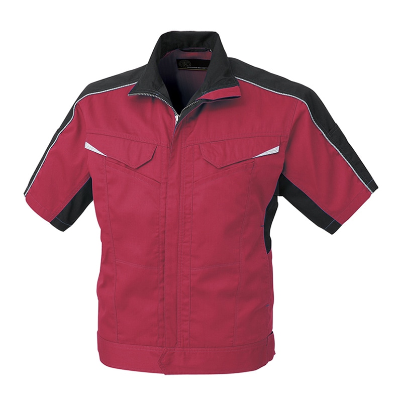 コーコス信岡 消臭・ストレッチ 半袖ブルゾン A-2070 ワイン M 1枚（ご注文単位1枚）【直送品】