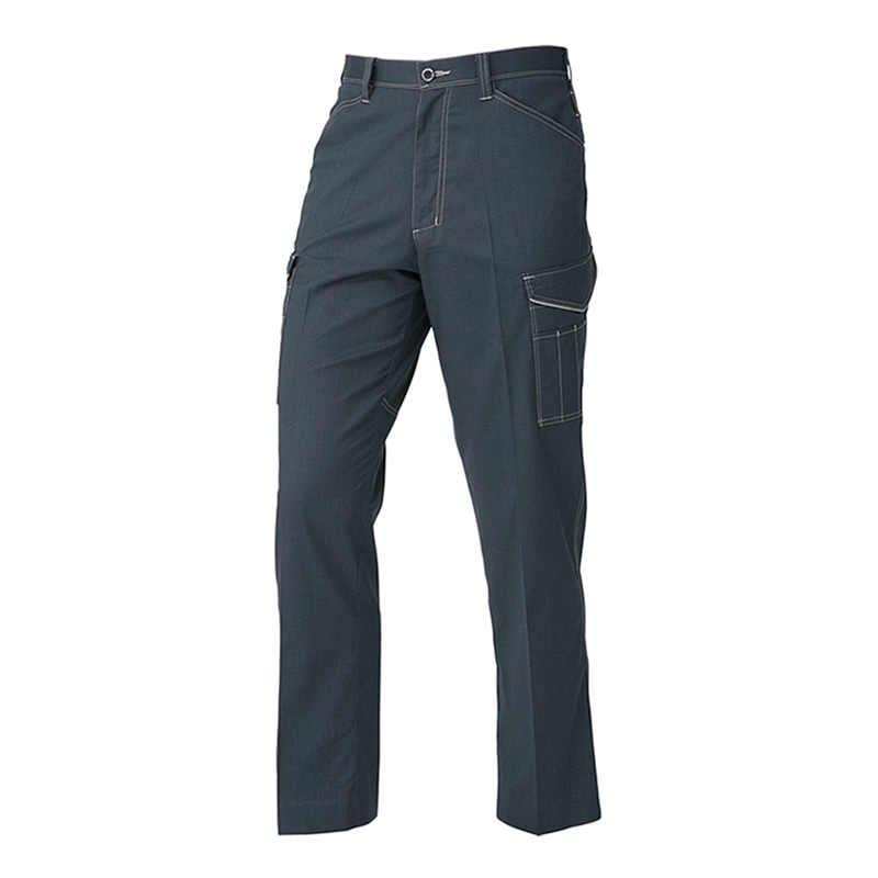 コーコス信岡 消臭・ストレッチ ノータックカーゴパンツ A-2075 インディゴ 82cm 1枚（ご注文単位1枚）【直送品】