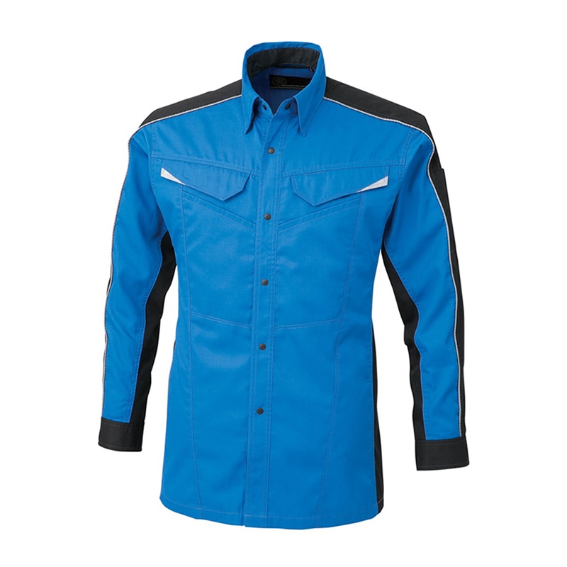 コーコス信岡 消臭・ストレッチ 長袖シャツ A-2078 スカイブルー 4L 1枚（ご注文単位1枚）【直送品】