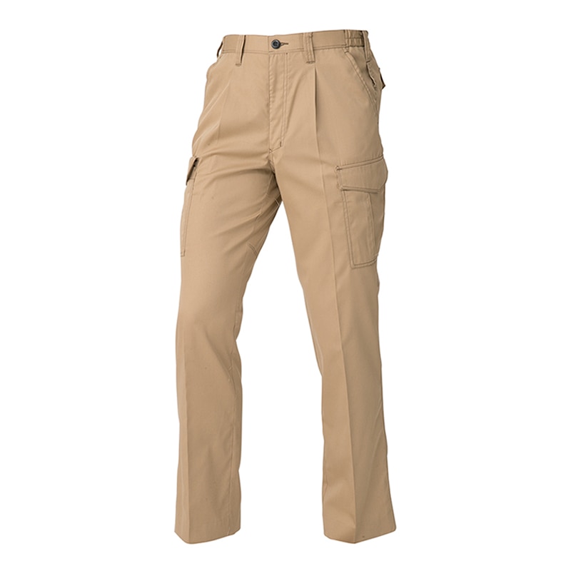 コーコス信岡 ワンタックカーゴパンツ 脇ゴム 春夏対応 A-4076 キャメル S 1枚（ご注文単位1枚）【直送品】