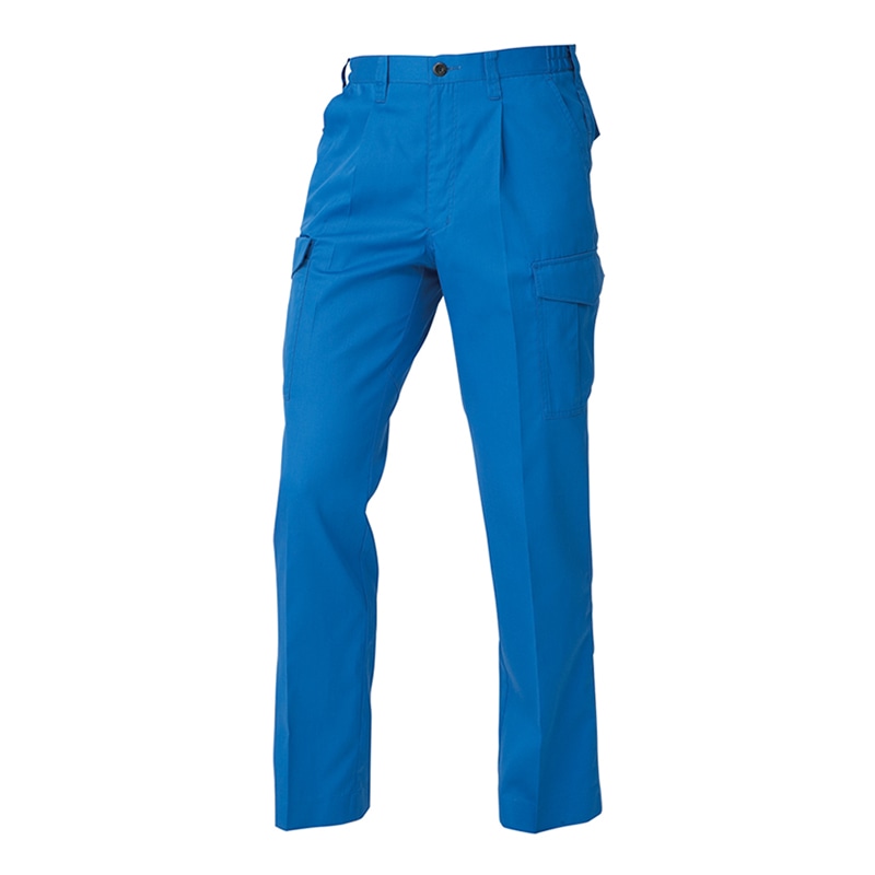 コーコス信岡 ワンタックカーゴパンツ 脇ゴム 春夏対応 A-4076 スカイブルー S 1枚（ご注文単位1枚）【直送品】