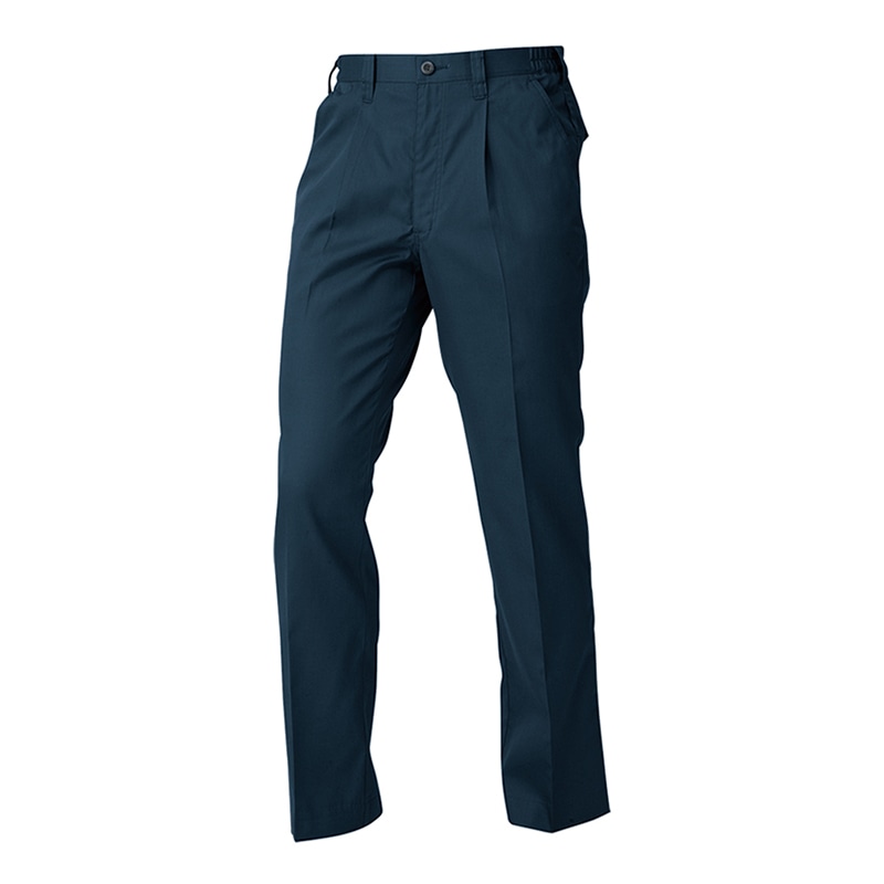 コーコス信岡 ワンタックスラックス 脇ゴム 秋冬対応 A-4174 ネイビー 3L 1枚（ご注文単位1枚）【直送品】