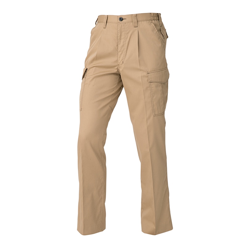 コーコス信岡 ワンタックカーゴパンツ 脇ゴム 秋冬対応 A-4176 キャメル L 1枚（ご注文単位1枚）【直送品】