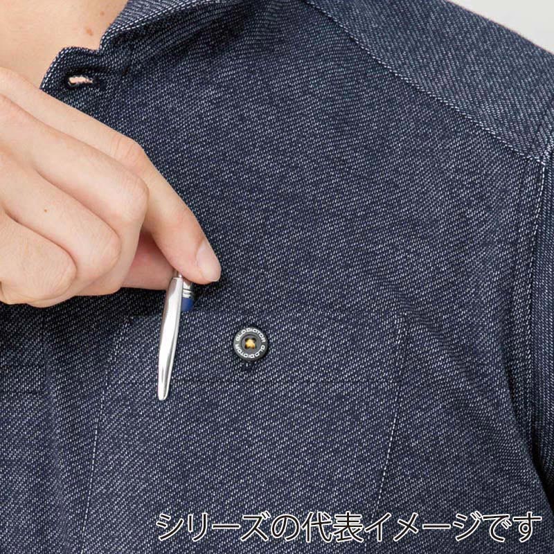 コーコス信岡 デニムフィール 長袖ポロシャツ G-9128 インディゴ LL 1枚（ご注文単位1枚）【直送品】