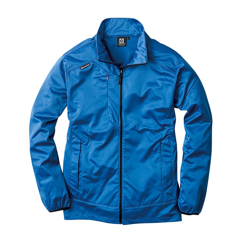 コーコス信岡 防風ストレッチジャケット G-2340 ブルー 5L 1枚（ご注文単位1枚）【直送品】