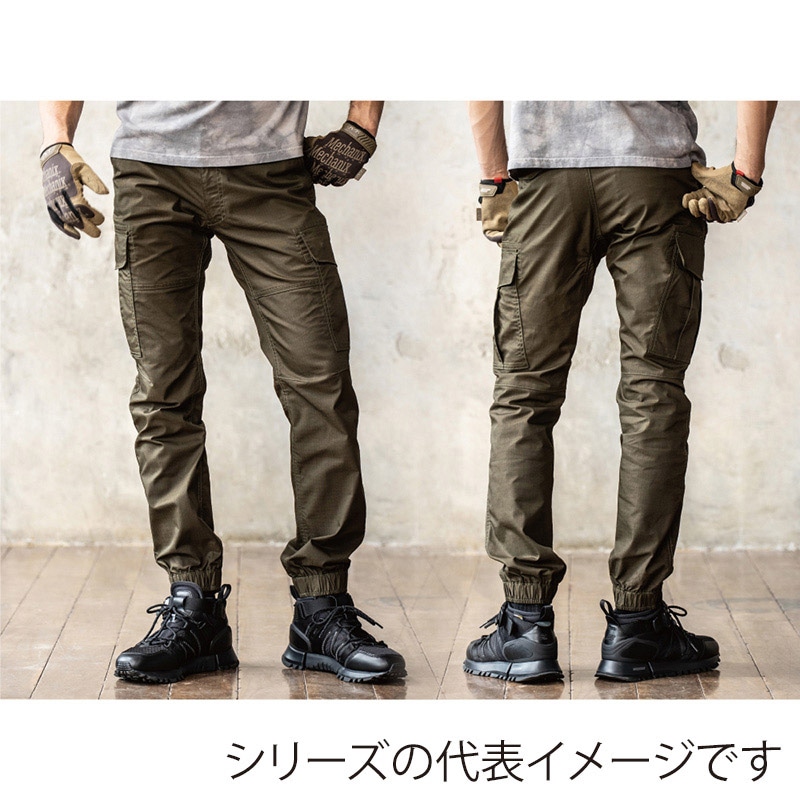 コーコス信岡 ミリタリー ストレッチジョガー カーゴパンツ G-6015 アーミー LL 1枚（ご注文単位1枚）【直送品】