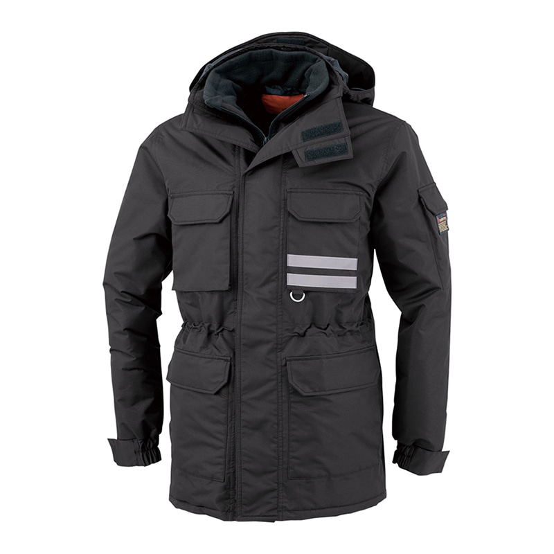 コーコス信岡 サンバーナー 透湿防水防寒コート A-3806 ブラック LL 1枚（ご注文単位1枚）【直送品】