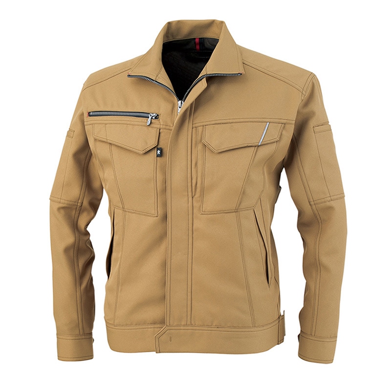 コーコス信岡 裏綿長袖ブルゾン A-8071 キャメル 3L 1枚（ご注文単位1枚）【直送品】