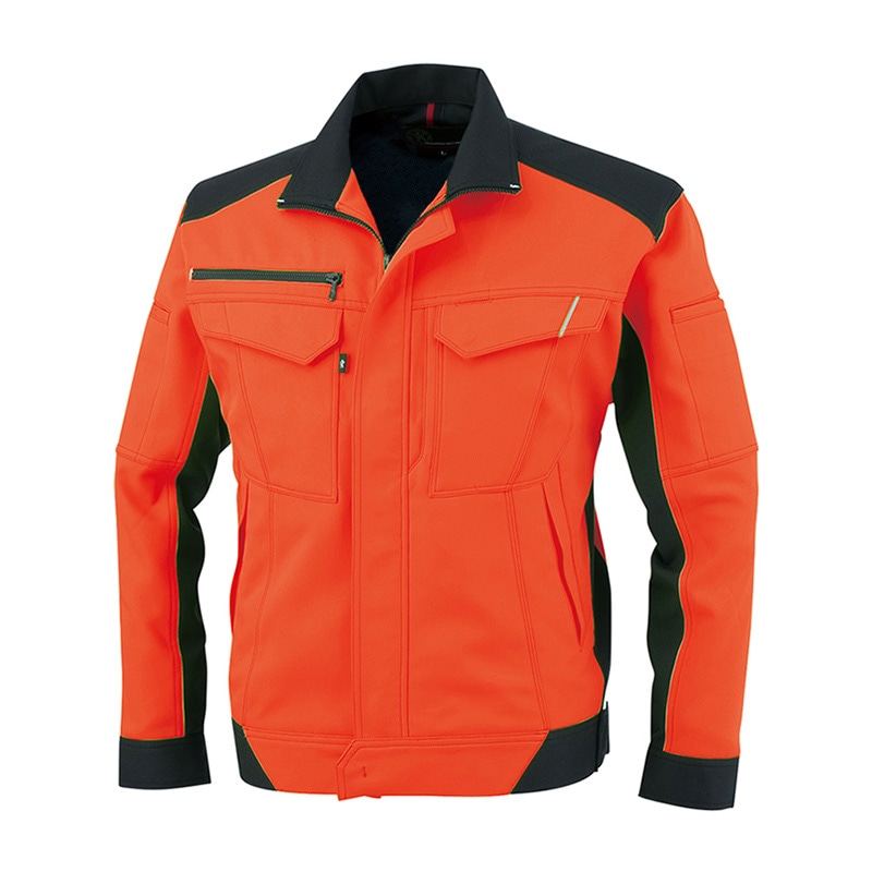 コーコス信岡 裏綿ブルゾン A-8180 フラッシュオレンジ 4L 1枚（ご注文単位1枚）【直送品】