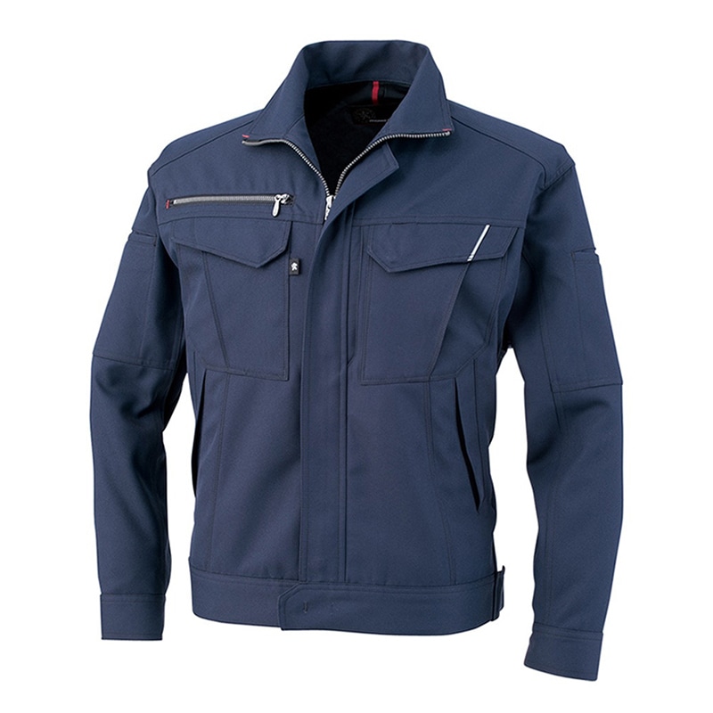 コーコス信岡 裏綿長袖ブルゾン A-8071 ネイビー 7L 1枚（ご注文単位1枚）【直送品】