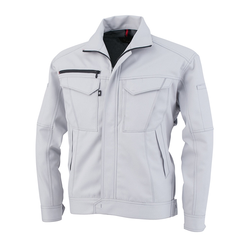 コーコス信岡 裏綿長袖ブルゾン A-8071 シルバー 7L 1枚（ご注文単位1枚）【直送品】