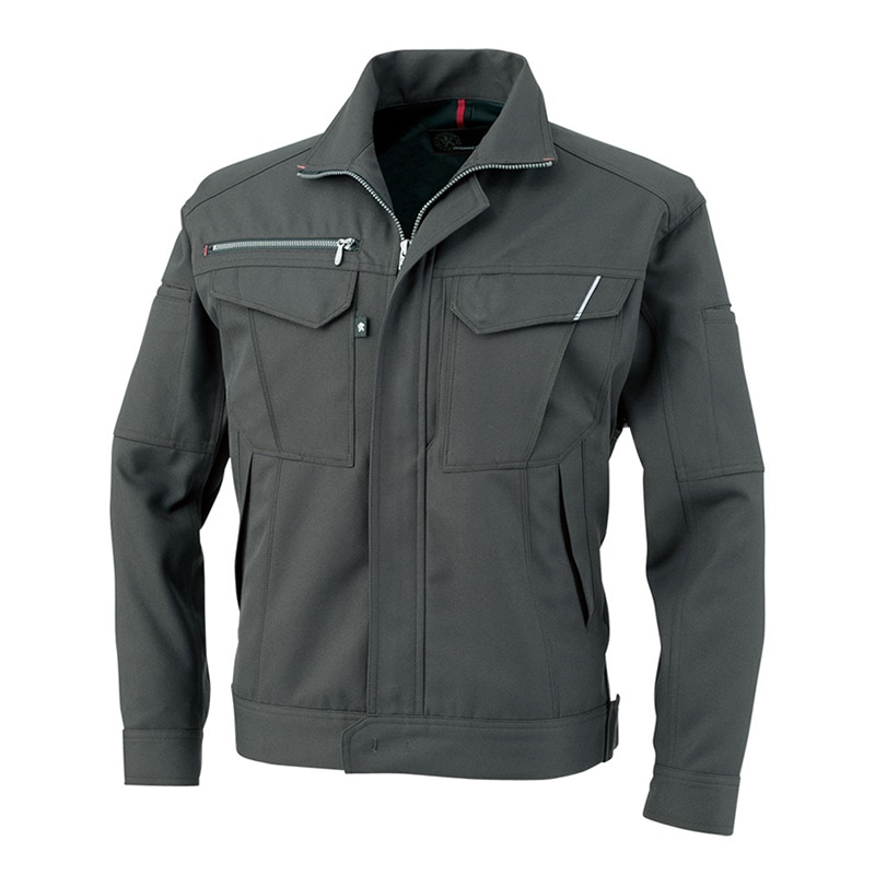 コーコス信岡 裏綿長袖ブルゾン A-8071 チャコール 6L 1枚（ご注文単位1枚）【直送品】