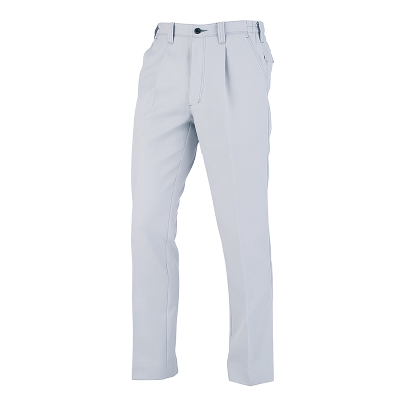 コーコス信岡 裏綿ワンタックスラックス A-8074 シルバー 6L 1枚（ご注文単位1枚）【直送品】