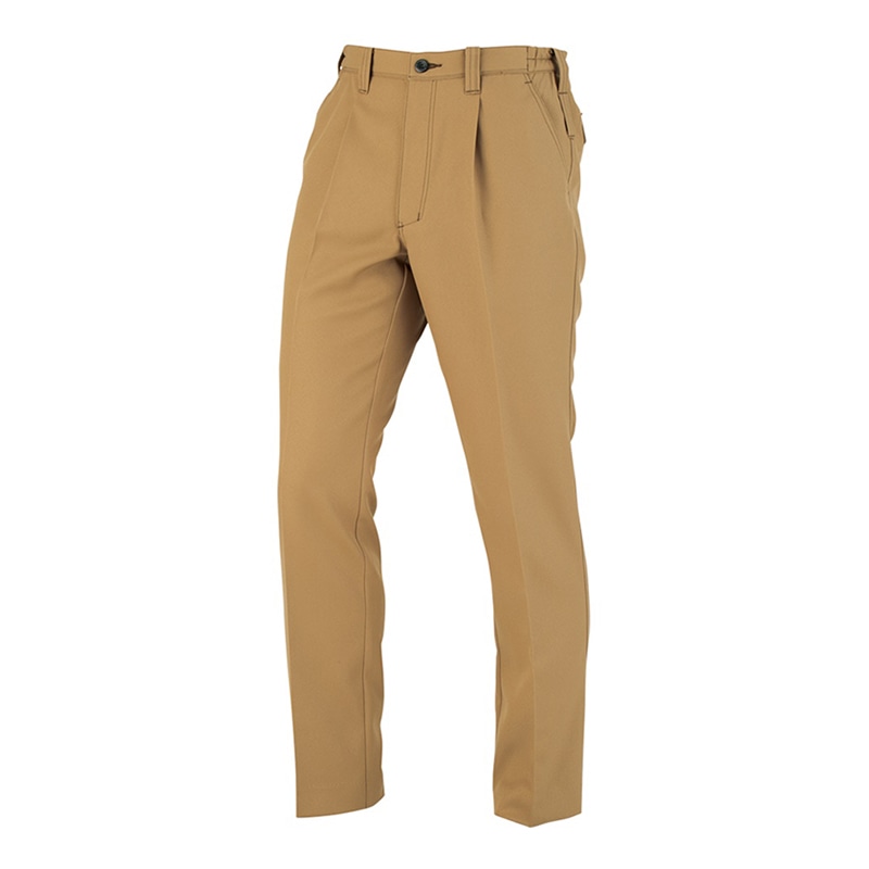 コーコス信岡 裏綿ワンタックスラックス 脇ゴム A-8174 キャメル 6L 1枚（ご注文単位1枚）【直送品】