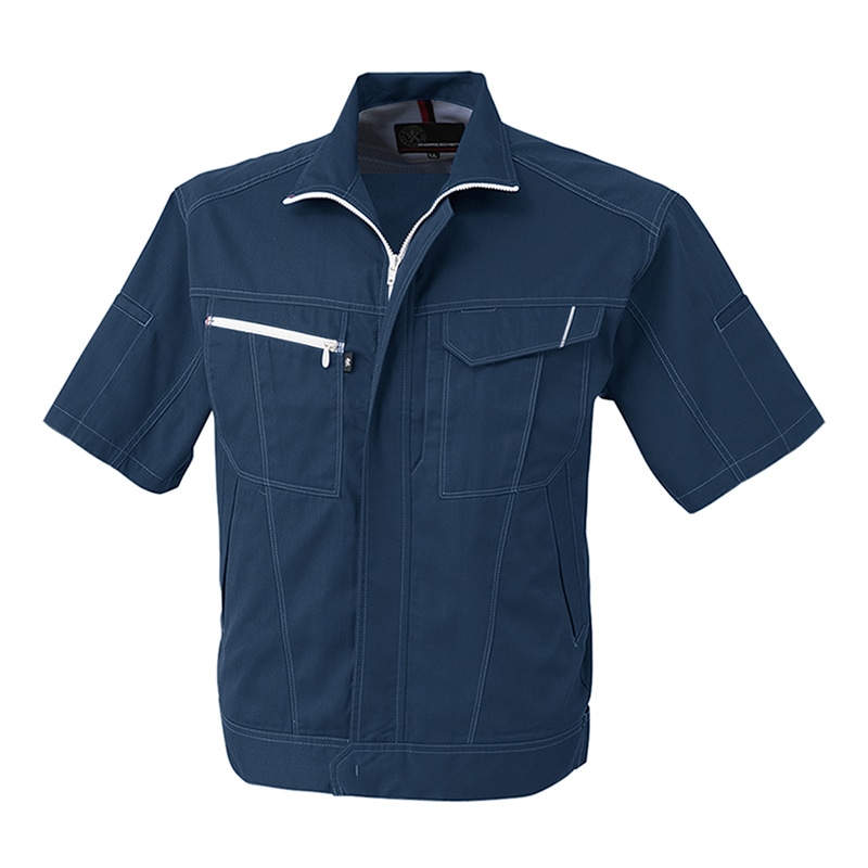 コーコス信岡 半袖ブルゾン A-4070 ネイビー 6L 1枚（ご注文単位1枚）【直送品】