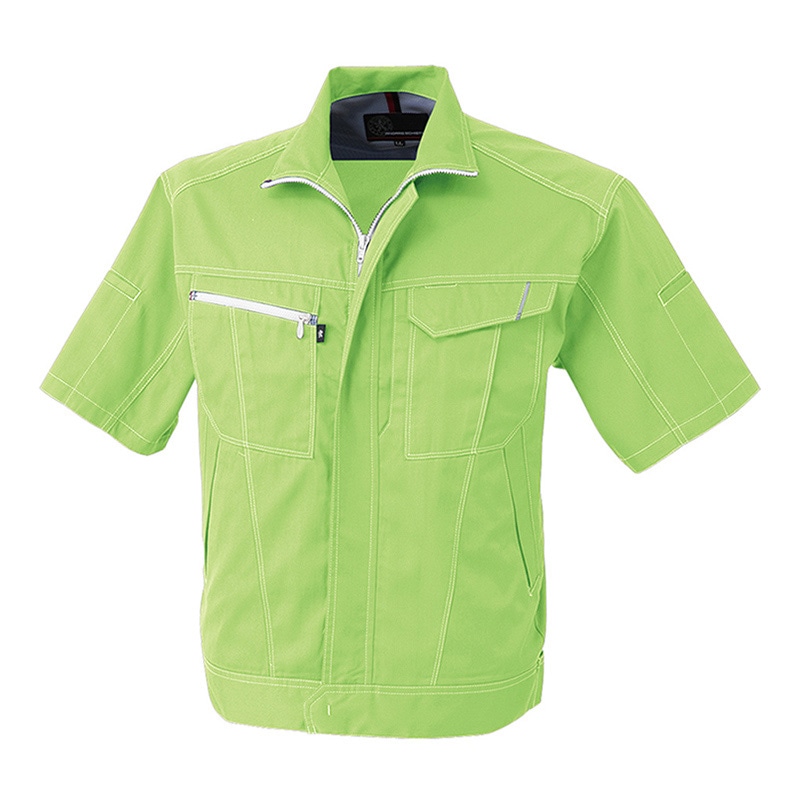 コーコス信岡 半袖ブルゾン A-4070 ライム 6L 1枚（ご注文単位1枚）【直送品】