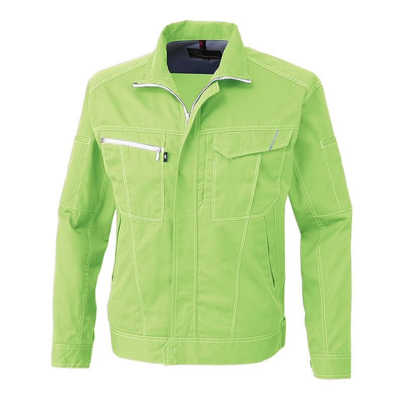 コーコス信岡 長袖ブルゾン A-4071 ライム 7L 1枚（ご注文単位1枚）【直送品】