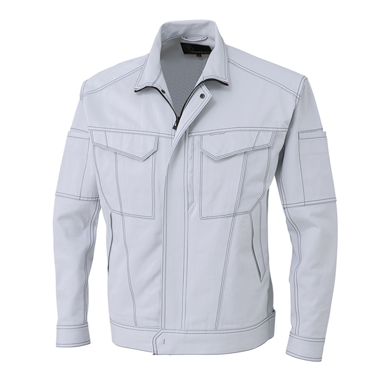 コーコス信岡 立体カット ブルゾン A-4670 シルバー 7L 1枚（ご注文単位1枚）【直送品】