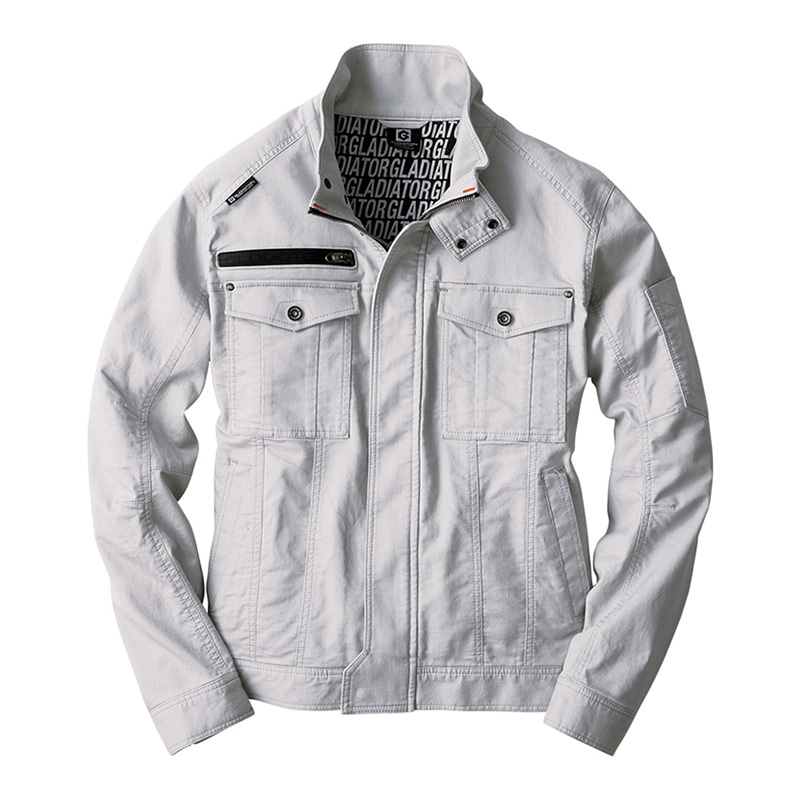 コーコス信岡 ストレッチコードピケジャケット GA-3910 アッシュ LL 1枚（ご注文単位1枚）【直送品】